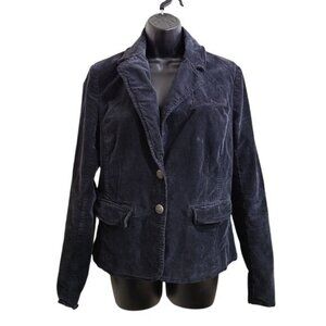 Free People Byron Black Corduroy Blazer Jacket S